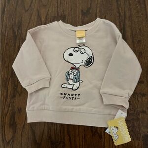 Peanuts Kids Sweatshirt with Snoopy in Cream